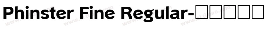Phinster Fine Regular字体转换